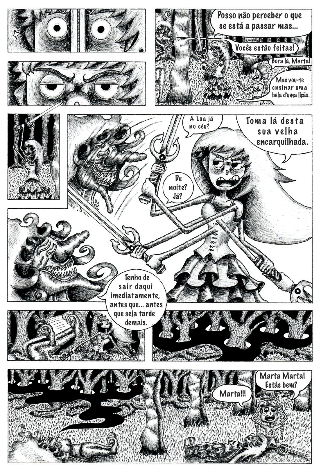 Through the Mist: Sequential storytelling and page rhythm.