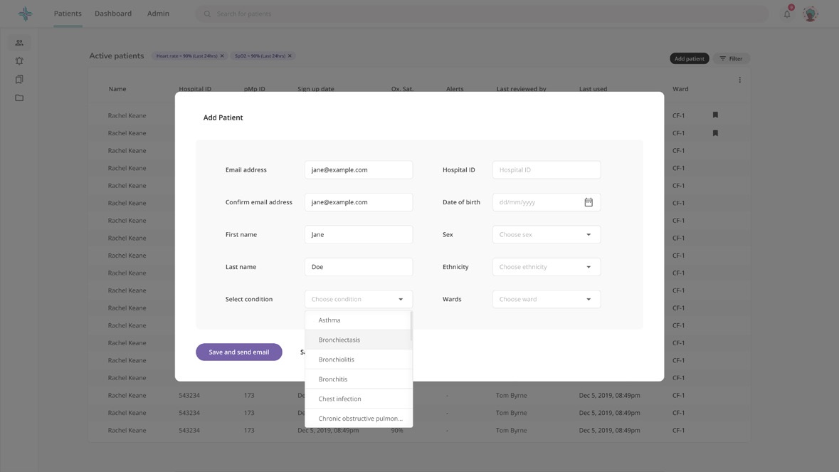 patientMpower: Form design and visual hierarchy.